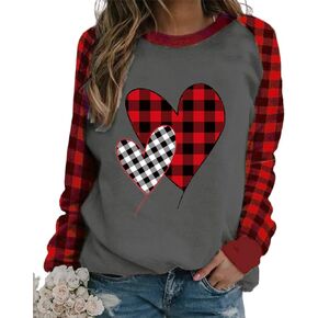 Women's Crewneck Sweatshirts Casual Comfy Long Sleeve T-Shirts Basic Solid Pullover Tops