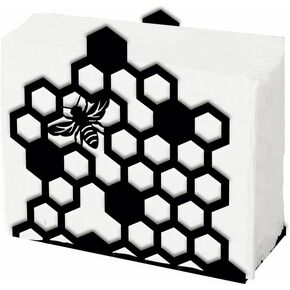 SUPERDANT Bees Napkin Holder for Tables Hive Bees Vintage Napkin Dispenser for Kitchen Iron Tabletop Tissue Stand Rustic Cloth Napkins Holders for Farmhouse Restaurants Hotel Home Party Decor
