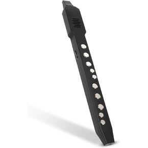 Digital Wind Instrument, Mini MIDI Electric Saxophone, with 10 Tones and 12 Accompaniments, Built in 800mAh Battery, with Removable Nozzle (Black)