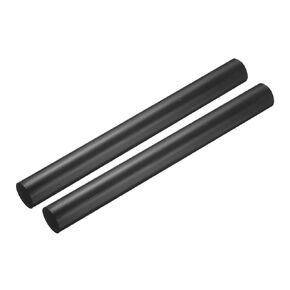 MECCANIXITY Black Round ABS Plastic Rods 1.2-inch Diameter and 12-inch Length Rigid Insulation Opaque Plastic Rods for DIY Craft Model Making, 2 Pack
