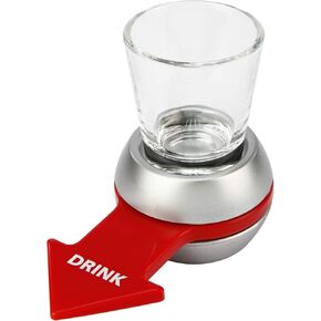 Barbuzzo Spin The Shot Includes 2 oz Shot Glass Fun Party Game for Adults for Celebrations Gatherings Birthdays Bachelor or Bachelorette Parties and More