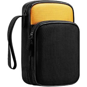 KingSung Zippered Soft Tool Carrying Case for Fluke 117/116/115/114/113 Digital Multimeter 62 Max and Many More, with Smooth Zipper and Thick Wrist Strap, Built-in Shock-Proof Cotton, Double-Layer