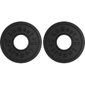Logest Pair Olympic Plates - Barbell Weights Set of 2 Weight Plates for Olympic Bars Perfect for Strength Training Plates Exercise Balance Increase Available in 2.5LB 5LB 10LB Weight Plate