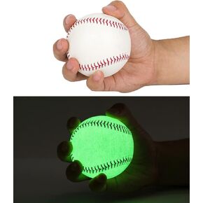 Handcrafted Glow-in-The-Dark Baseball – Noctilucent Official Size and Weight, Premium Leather, Ideal for Night Play, Training, and Collectors