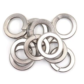 binifiMux 50pcs 7/16" Spring Lock Washers 304 Stainless Steel