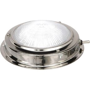 Seachoice LED Surface-Mount Dome Light, Bright White, Stainless Steel Flange