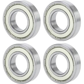 ACROPIX 6207ZZ Deep Groove Ball Bearings P6 35x72x17mm Lubricated Bearings Double Metal Seal Silver Tone Scooter Skateboard Wheel