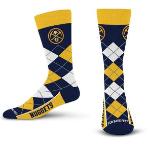 For Bare Feet Men's NBA Argyle Remix Dress Sock