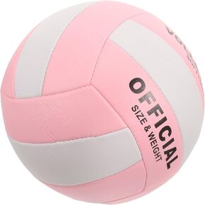Sosoport Volleyball Official Size 5 PU Leather Soft Volleyballs Outdoor Indoor Volleyballs Backyard Beach Sports Training Game