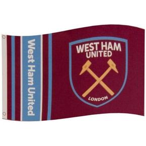 West Ham United Stripe Flag - Authentic EPL