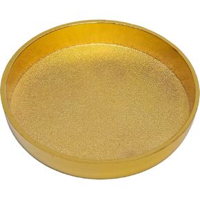 Polished Brass Caster Cup - to Protect Expensive Rugs, Carpets, from Indentations - for Grand Piano, Steel Safe, Heavy Furniture, Chair, Sofa, Table - 3" Solid Brass with Felt Pad - 1 Pc