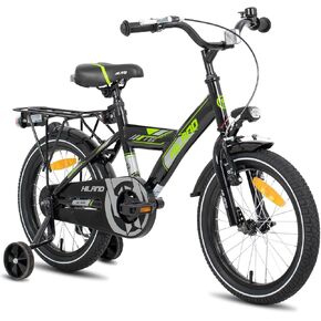 HILAND Boys Kids Bike for 4-7 Years Old Toddlers and Kids, 16" Kids Bike with Training Wheels & Rear Rack, 16 inch Kid's Bicycle for Boy Girl