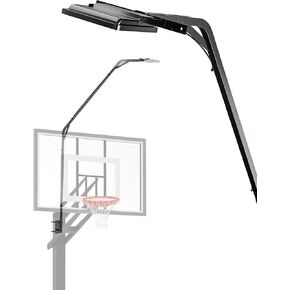 Metal Stands with LED Light for Basketball Hoop and Backboard - 103.9 x 15 x 27.5 in Basketball Hoop, Outdoor In-Ground with LED Basketball Rim Light