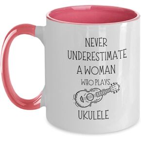 Ukulele, Ukulele Player Gift, Funny Ukulele coffee Mug, Uke, Ukulele, Never Underestimate Ukulele Player Musician, Musical Instrument