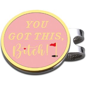 Funny Golf Women's Ball Marker Hat Clip, Womens Funny Golf Accessories, Funny Golf Ball Marker, Golf Accessories, Christmas Valentines Day Gifts for Women, Stocking Stuffer