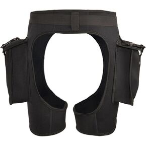 Men Women Wetsuit Shorts with Big Pocket Adjustable Waistband Elastic Open Crotch Scuba Diving Shorts for Underwater Kayaking Water Sports