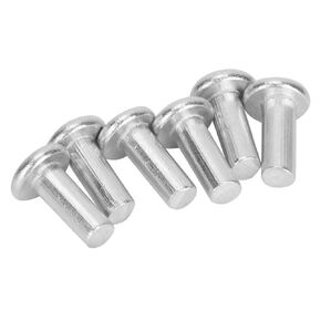 Solid Aluminum Rivet Flat Head Solid Rivet Aluminum 100Pcs Gb867 M4 Flat Head Aluminum Rivets Flat Head Solid Rivet (M4 * 12) (M4*10)