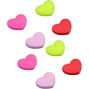 8 Pcs Tennis Racket Dampener, Cardioid Silicone Tennis Shock Absorber for Tennis Racket String Dampening, Multicolor