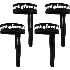 4Pcs Sport Glove Saf-ety Strap,Ski Glove Leash,Elastic Ski Glove Leash Holder,Comfy Elastic Glove Straps for Skiing,Perfect Accessories for Ski,Snowboarding,Mountaineering