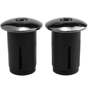 AYLIFU 1 Pairs Bike Handlebar End Plugs Aluminum Handlebar End Caps Universal Moulding Caps for Mountain Bikes and Road Bikes (Black)