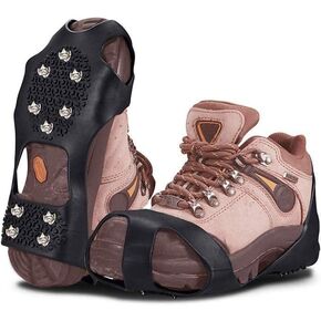 Ice Cleats for Shoes and Boots Crampons Track Spikes Shoe Spikes for Snow and Ice Non Slip Ice Grippers for Women and Men