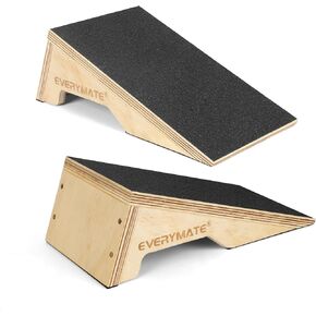 Slant Board for Calf Stretching, Slant Board for Squats, Knees Over Toes Slant Board for Athletic Performance, Non-Slip Heel Elevated Squat Wedge Block,