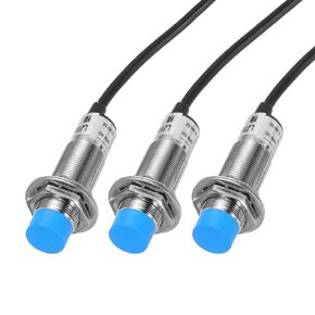 MECCANIXITY M18 Approach Sensor Inductive Proximity Sensor Switch NO Normally Open NPN 8mm Detection Distance, DC 6-36V LJ18A3-8-Z/BX, 3.9ft, 3Pcs