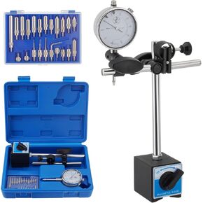 مؤشر الاتصال الهاتفي مع حامل قاعدة مغناطيسية، مؤشر اختبار الاتصال الهاتفي القابل للتعديل، مقياس الاتصال الهاتفي الاحترافي ذو الذراع الطويلة 0.01 مم / 0.001 بوصة in Kuwait