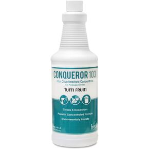 Fresh Products Conqueror 103 Odor Counteractant Concentrate, Tutti-Frutti, 32 Oz Bottle, 12/Carton