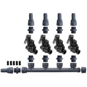 Rain Bird 100-DVF 4 Zone Dura Manifold Valve Kit with Flow Control Barb 100DVF (4 Zone)