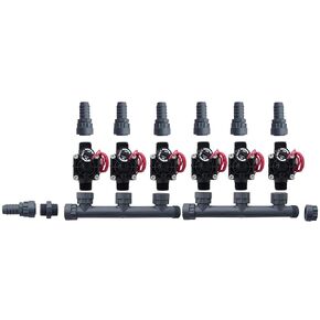 Hunter PGV101-MM Dura Manifold Valve Kit with Flow Control - Barb PGV101G (6 Zone)