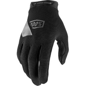 100% Ridecamp Gloves - Motocross & Mountain Biking Gloves - Lightweight Riding Gloves for Men & Women - Black, X-Large