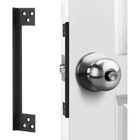 Door Latch Guard Plate, Outswing Door Security Protector, Door Latch Shield, Cover to Block Access to The Door Lock/Deadbolt Latch (7 in. - 1pack)