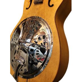 The Feather Dobro Square Neck Resonator Guitar Pickup with Flexible Micro-Gooseneck by Myers Pickups