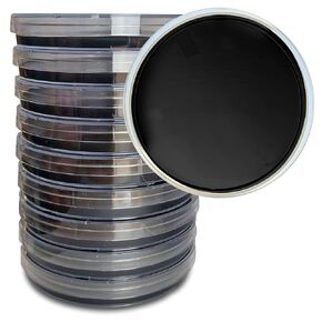 Prepoured Black Potato Dextrose Agar Plates – Includes Both Black Dye & Charcoal - Enhanced Culture Visualization - Excellent Growth Medium - Great for Mushrooms & Science Projects