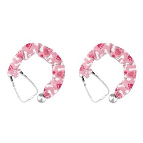 LedBack Brown Cow Print Stethoscope Protective Covers Nurse Stethoscope Accessories Stretchy Slim Stethoscope Sleeves Daisy 2 Pack Stethoscope Sleeve for Healthcare Workers