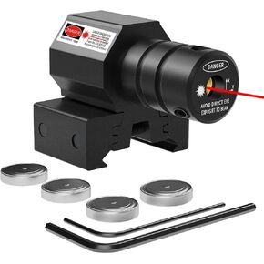 Beileshi Tactical Mini Red Dot Laser Sights with Picatinny Rail Mount for Pistol Handgun Rifle Gun Less Than 5mW Output