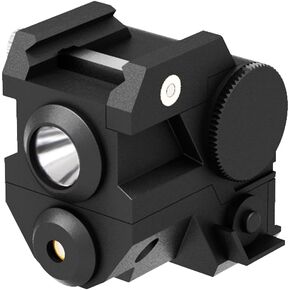 USA LASPUR Mini Tactical Sub Compact Rail Mount Laser Sight with High Lumen CREE LED Flashlight Light Integrated Combo with Strobe