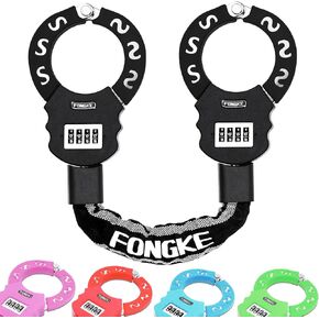 Scooter Lock, 4 Digit Combination Bike Lock, Electric Scooter Lock Anti Theft, Bicycle Lock Heavy Duty, Cable Lock for E Scooter, E Bike, Motor