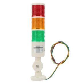 3-Layer LED Warning Light,Industrial Foldable Tower Traffic Alarm Light,24VDC Multilayer Emergency Security Beacon Indicator,for Workshop, Construction site, Factory, Sentry Box,