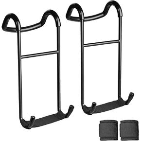 Dumbbell Spotter Hooks Hanger, 250 lbs Load Capacity Heavy Power Dumbbells Rack Attachments for Dumbbell Bench Press with Wrist Straps, Pairs