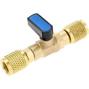 1/4 SAE Female Thread Adapter Shut-off Flow Control for HVAC Refrigeration
