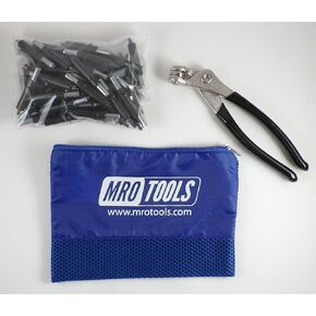 50 5/32 Cleco Sheet Metal Fasteners + Cleco Pliers w/Carry Bag (K1S50-5/32)