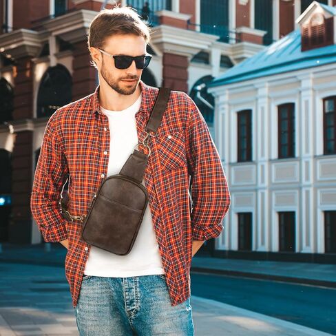 qOECI Fanny Pack للنساء والرجال في كل مكان حقيبة حزام مع 5 جيوب بسحاب، حقائب كروس من جلد البولي يوريثان للنساء حقيبة خصر عصرية عصرية وأشرطة قابلة للتعديل عبر الجسم حقيبة سفر على الصدر in Kuwait