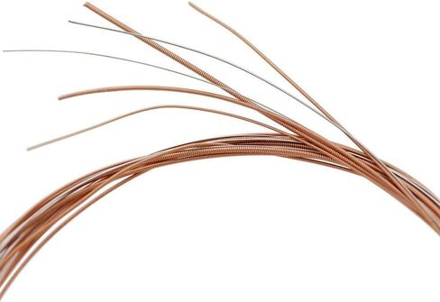 مجموعة أوتار جيتار صوتية مكونة من 6 أوتار، 6 قطع أوتار جيتار صوتية بديلة للجيتار الشعبي سلسلة فولاذية فوسفور برونزية خفيفة للغاية مجموعة صوتية برونزية خفيفة - ذهبي، فضي in Kuwait