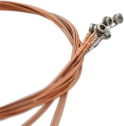 مجموعة أوتار جيتار صوتية مكونة من 6 أوتار، 6 قطع أوتار جيتار صوتية بديلة للجيتار الشعبي سلسلة فولاذية فوسفور برونزية خفيفة للغاية مجموعة صوتية برونزية خفيفة - ذهبي، فضي in Kuwait