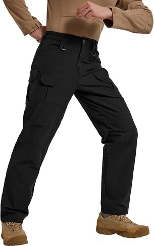 Men's Quick Dry Cargo Pants Water Resistant Tactical Pants Lightweight Stretch Outdoor Work Hiking Pants in Saudi Arabia