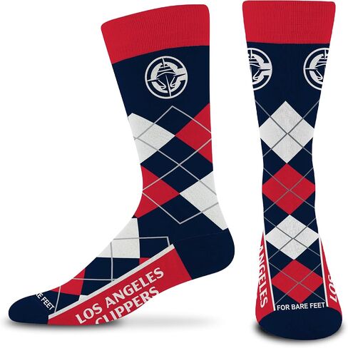 For Bare Feet Men's NBA Argyle Remix Dress Sock in Saudi Arabia