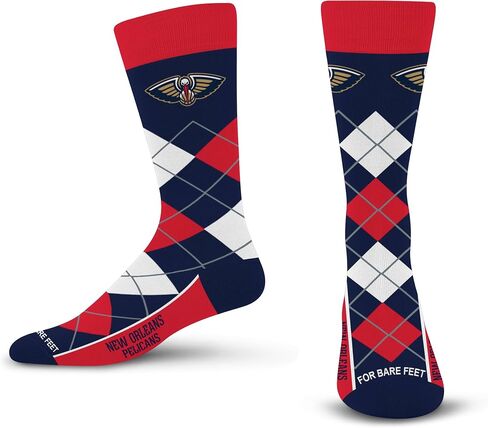 For Bare Feet Men's NBA Argyle Remix Dress Sock in Saudi Arabia