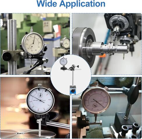 مؤشر الاتصال الهاتفي مع حامل قاعدة مغناطيسية، مؤشر اختبار الاتصال الهاتفي القابل للتعديل، مقياس الاتصال الهاتفي الاحترافي ذو الذراع الطويلة 0.01 مم / 0.001 بوصة in Kuwait